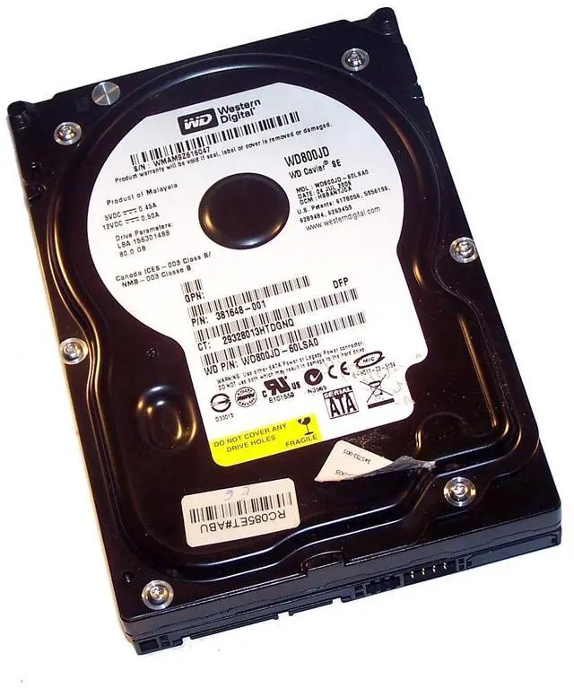 Main image of 80GB SATA 3.5'' 7200RPM HARD DRIVE