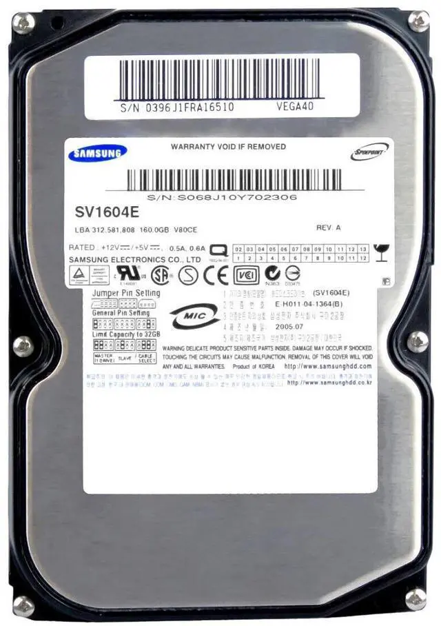 Main image of 160GB, 7200RPM,ide 3.5 HDD
