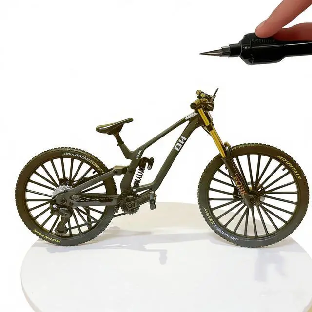 Alt view image 4 of 7 - Générique Mini Mountain Bike Ornament, Mini Bike Decoration, Mini Finger Bmx, BMX Toy, Finger Wheel, Mini Mountain Bike, Finger Wheel, Mini Bike (Black-41)