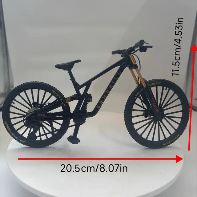 Alt view image 2 of 7 - Générique 1:6 Scale Diecast Alloy Mini BMX Mountain, Finger Bike, Model Toy, Table Decoration, Crafts Suitable for Bike Lovers, Kids (White-37)