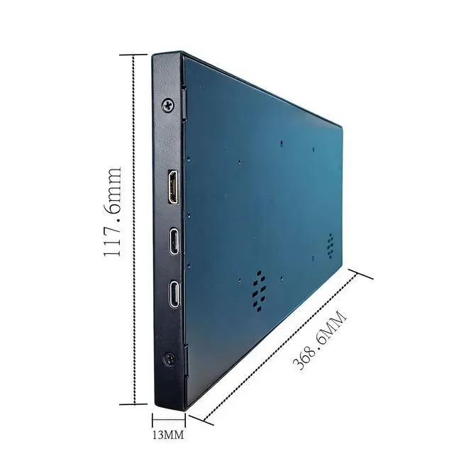 Alt view image 6 of 6 - 14.5Incn 2.5K Touchscrcen BarMontor,2550x720 IPS Portable CD Scrcen wth 10-Point Touch, 60 Rerteshn Rate.350nt Brightiness, USB C Drver Beard Yx25kK Tor DY Game PC (Black Shell)