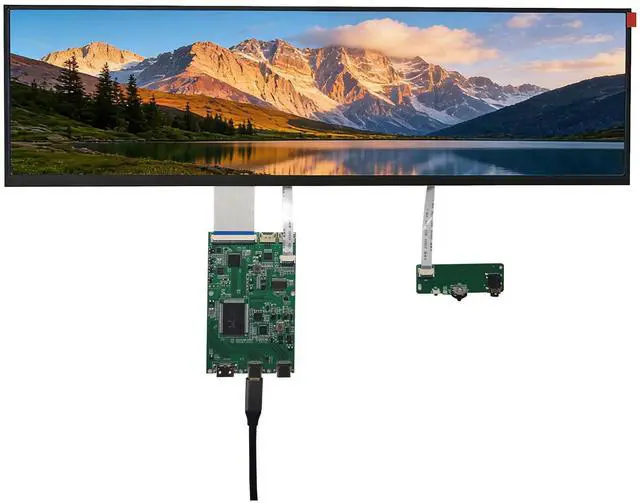 Main image of Celesttouch 14.5 Inch 2.5K Touchscreen Bar Monitor, 2560×720 IPS Portable LCD Screen with 10-Point Touch, 60Hz Refresh Rate, 350nit Brightness, USB-C Driver Board YX-2.5K for DIY Game PC (No shell)