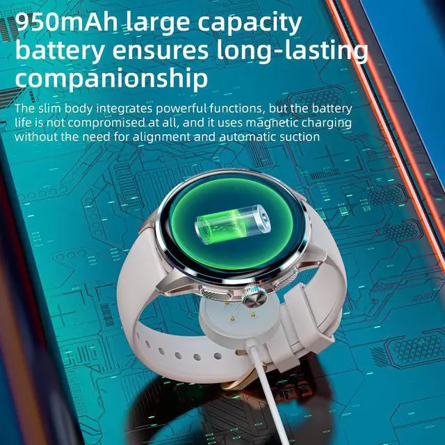 Alt view image 7 of 7 - smartwatch features a 1.6-inch AMOLED HD full touchscreen, a 4G smartwatch/phone fitness tracker with a SIM card slot, WiFi, GPS, and SOS functionality, and a HD 180° rotating camera Silver