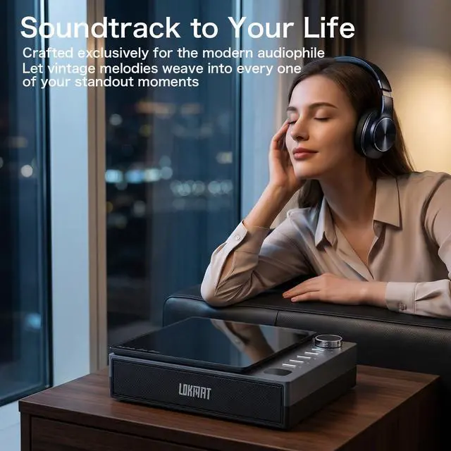 Alt view image 6 of 7 - Portable CD Player/Bluetooth Speaker with AM/FM radio, USB port, AUX input, headphone jack, compatible with CD-R/RW and MP3-CD, stereo sound, with bass, AC/battery powered, can charge mobile phone