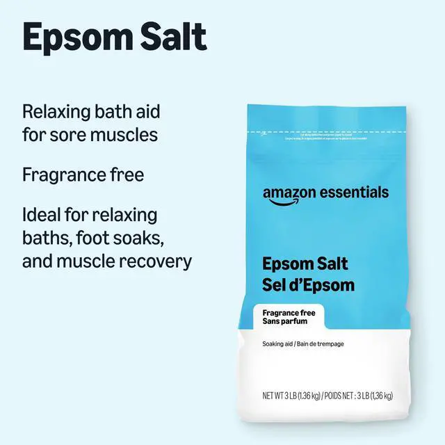 Alt view image 6 of 6 - Essentials Epsom Salt Soak, Magnesium Sulfate USP, 3lb, 1-Pack