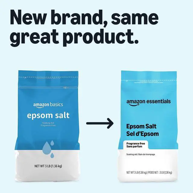 Alt view image 3 of 6 - Essentials Epsom Salt Soak, Magnesium Sulfate USP, 3lb, 1-Pack