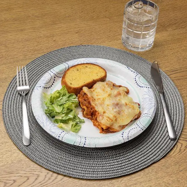 Alt view image 2 of 6 - Great Value 10 Inch Disposable Paper Plates, 50 Count, Multicolor Design