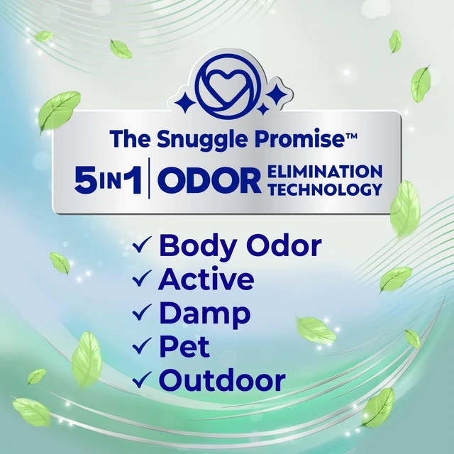 Alt view image 3 of 5 - Snuggle SuperFresh Liquid Fabric Softener Odor Eliminating Morning Breeze 40 Loads