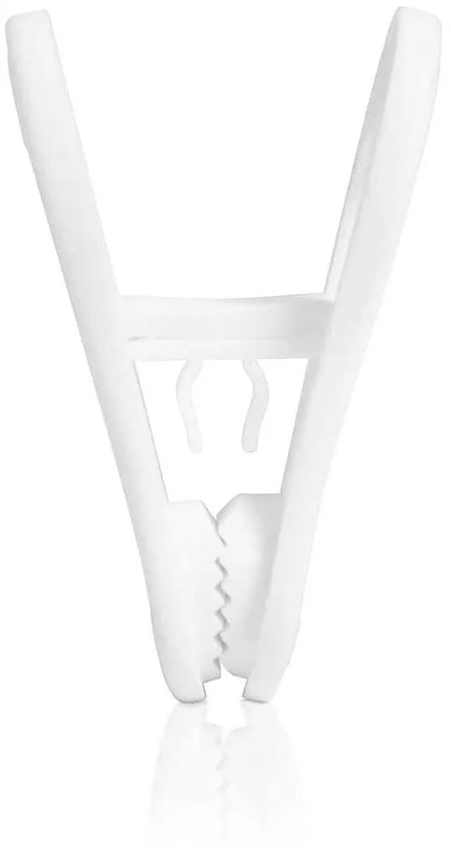 Alt view image 3 of 4 - Otylzto 20PCS White Multi-Purpose Plastic Hanger Clips