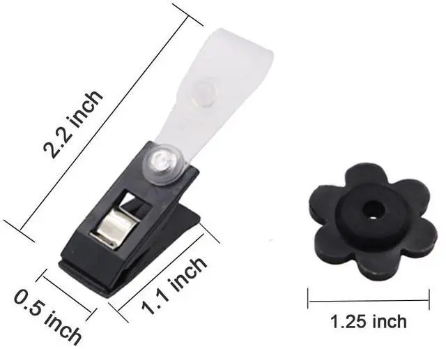 Alt view image 2 of 4 - 10 Pack Rubber Stoppers and Adjustable Anti-Wind Clips for Garden Flag Poles