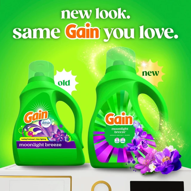 Alt view image 3 of 6 - Gain Laundry Detergent Liquid, Moonlight Breeze Scent, Odor Defense, 39 fl oz, 29 Loads