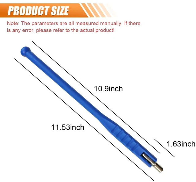 Alt view image 6 of 6 - Valve Stem Puller/Installer with Valve Core Tool for Car Tires, Blue