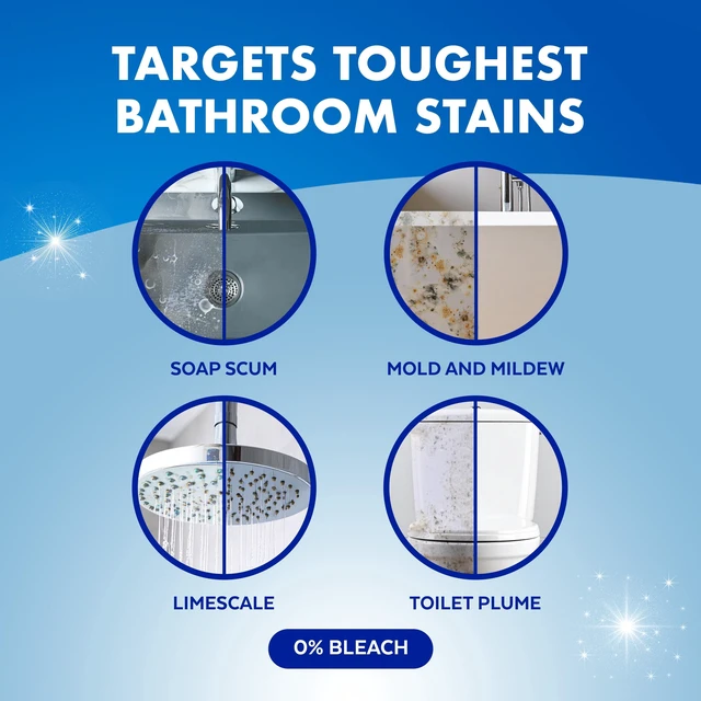 Alt view image 4 of 5 - Lysol Power Foaming Bathroom Cleaner, Zero Bleach, 32 fl oz, for Bathtub, Tile, Sink & Shower