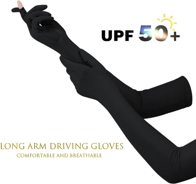 Alt view image 6 of 7 - Summer UV Sun Protection Gloves, Long Arm Driving Gloves for Women