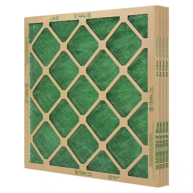 Alt view image 4 of 6 - AAF Flanders 16" x 25" x 1" Nested Glass MERV 1 Air Filter (4 Filters)