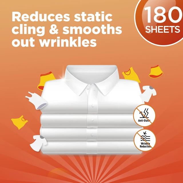 Alt view image 6 of 6 - Great Value Tumble Dryer Sheets, Laundry Fresh, 180 Count, Compare to Bounce