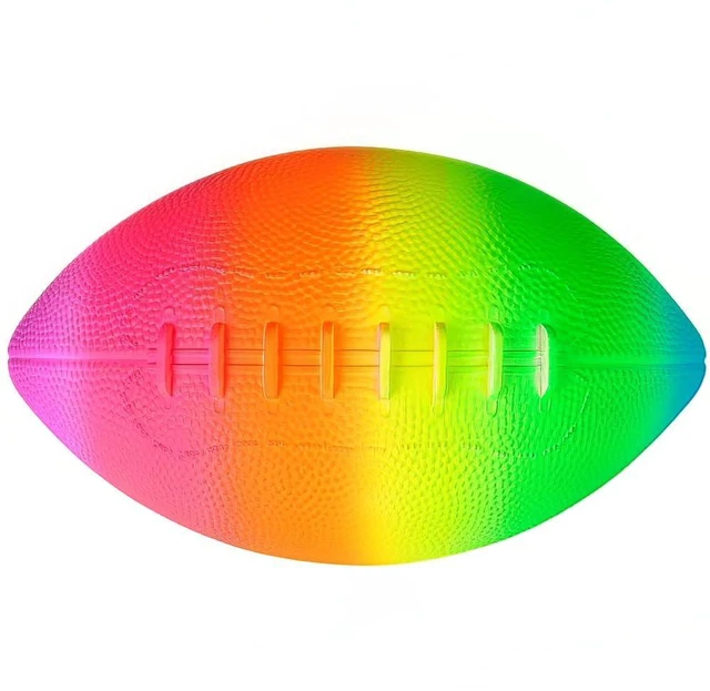 Alt view image 5 of 5 - Rhode Island Novelty 9" Rainbow Football