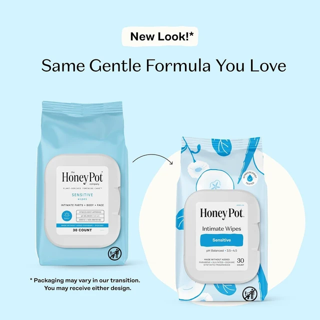 Alt view image 4 of 6 - The Honey Pot Company Sensitive pH Balanced Feminine Wipes