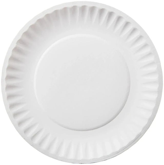 Alt view image 2 of 6 - Great Value Coated Disposable Paper Plates 9in 100 Count
