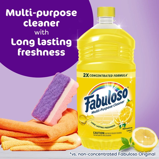 Alt view image 3 of 5 - Fabuloso 2X All Purpose Cleaner, No Rinse Floor Cleaner, Refreshing Lemon Scent, 56fl oz