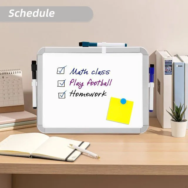 Alt view image 3 of 6 - VUSIGN Small Dry Erase Whiteboard, 8.5x11 Inches, for Kids, Students, Fridge, Locker