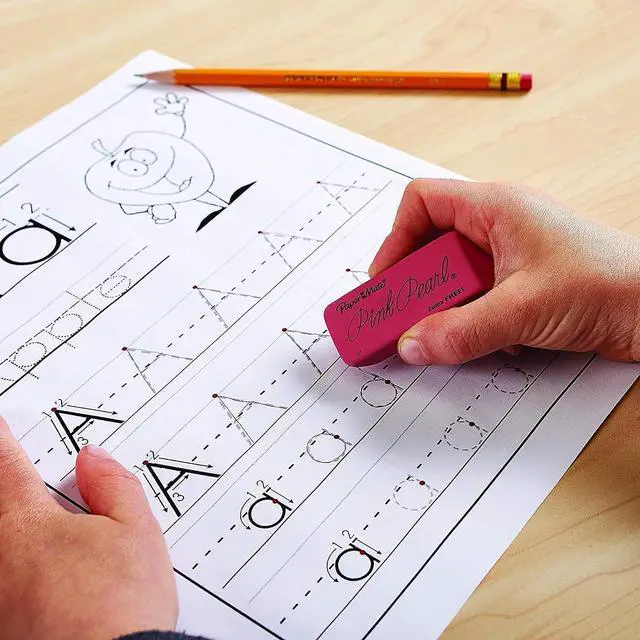 Alt view image 3 of 7 - Paper Mate Pink Pearl Erasers Medium, 24 Count - Back to School Classroom Teacher Supplies