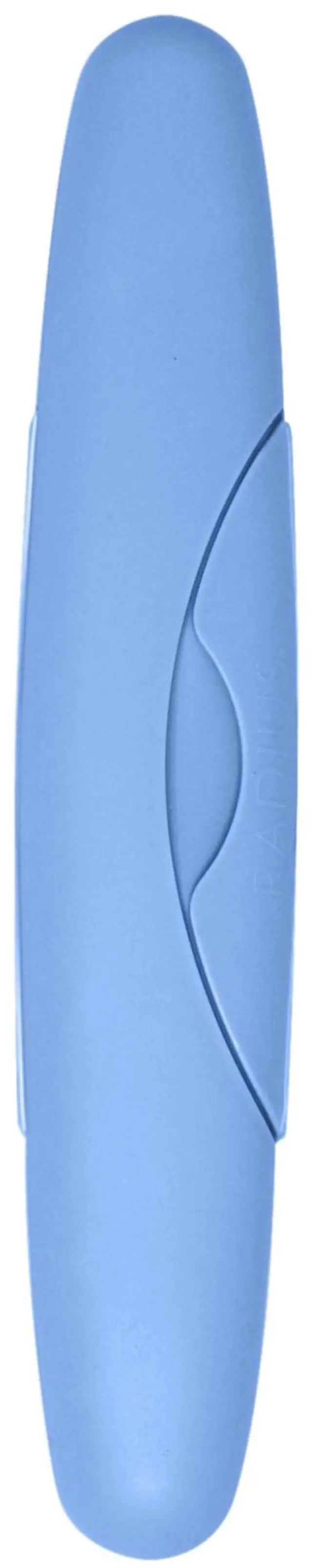 Main image of RADIUS Toothbrush Travel Case for Standard Brush, BPA-Free Recycled Plastic, Portable, Light Blue, 8.25H x 1.38W x 1.75L in