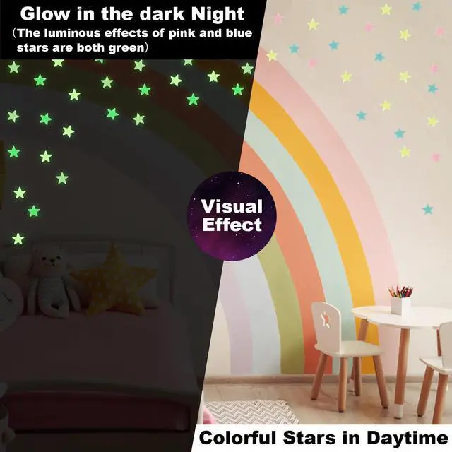 Alt view image 2 of 6 - MAQIHAN 200 Glow in the Dark Stars Ceiling Moon Sticker