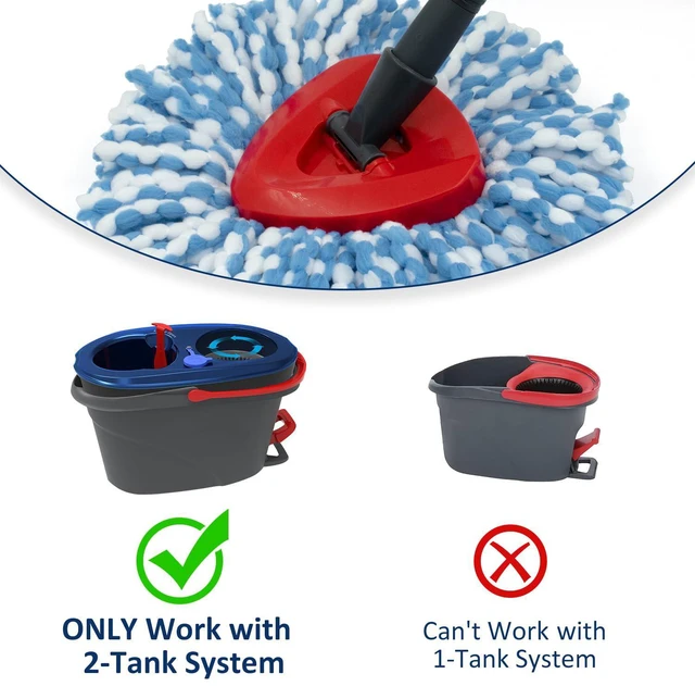 Alt view image 2 of 6 - Spin Mop Replacement Head Base for Ocedar RinseClean 2 Tank System Only - Rotating Base