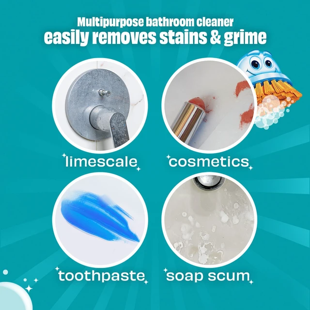 Alt view image 6 of 7 - Scrubbing Bubbles Easy Clean Foaming Multipurpose Bathroom Cleaner Continuous Spray Bottle Fast Acting Foam 13.58oz