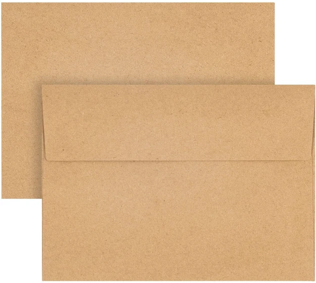Alt view image 4 of 7 - Kraft Envelopes 50 Pack, 4x6Inch Brown for Invitations, Cards and Postcards