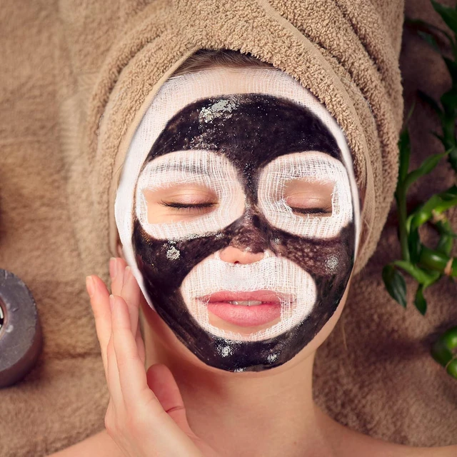Alt view image 2 of 6 - 100 Pcs Precut Gauze Facial Mask Sheets for Home Salon DIY Skin Care