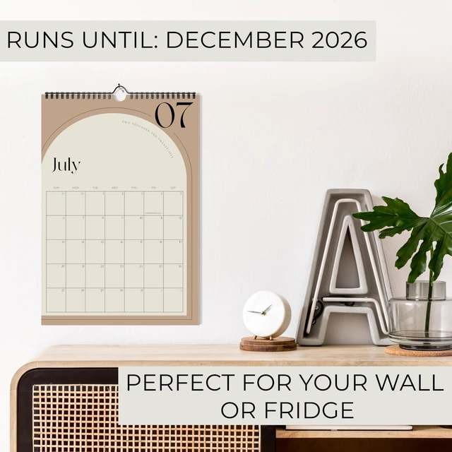 Alt view image 4 of 7 - Aesthetic 2026 Wall Calendar