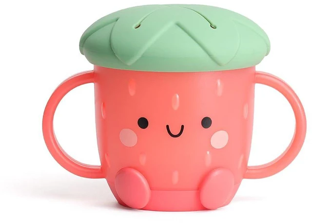 Main image of Itzy Ritzy Toddler Snack Cup - Spill-Proof with Soft Silicone Lid, Strawberry