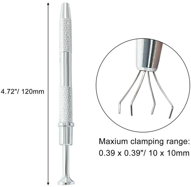 Alt view image 3 of 5 - Hordion 4-Claw Pick up Tool, Stainless Steel, Silver