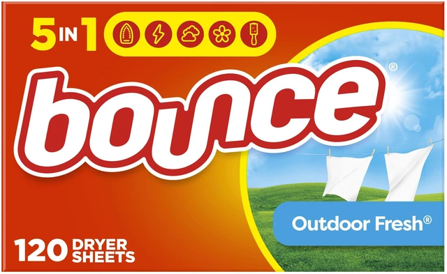 Main image of Bounce Fabric Softener Sheets, Outdoor Fresh Scent, 120 Count