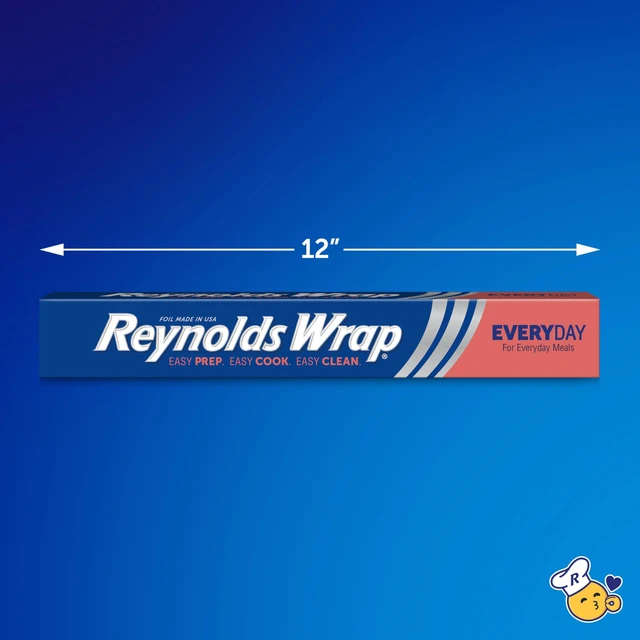 Alt view image 3 of 6 - Reynolds Wrap Everyday Strength Aluminum Foil Roll, 12in Wide, 30sq ft
