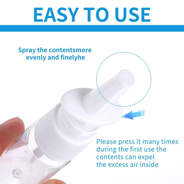 Alt view image 6 of 7 - Simarro 6Pcs Empty Clear Nasal Spray Bottles 20ml