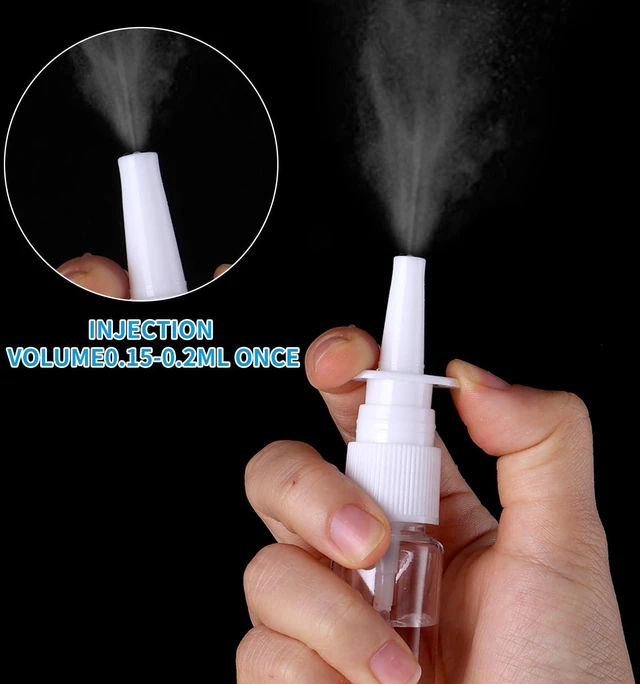 Alt view image 5 of 7 - Simarro 6Pcs Empty Clear Nasal Spray Bottles 20ml