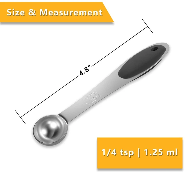 Alt view image 2 of 6 - 1/4 tsp (1.25ml) Stainless Steel Measuring Spoon, 1 Piece