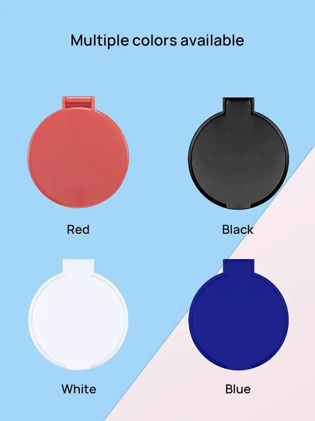 Alt view image 7 of 7 - MOMIRA Compact Mirror 3-Pack, 2.4" Dia, Black Purse Mirror