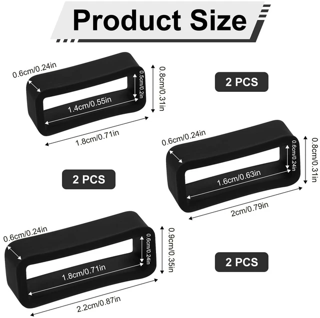 Alt view image 3 of 7 - Gosknor 6pcs Watch Band Keepers