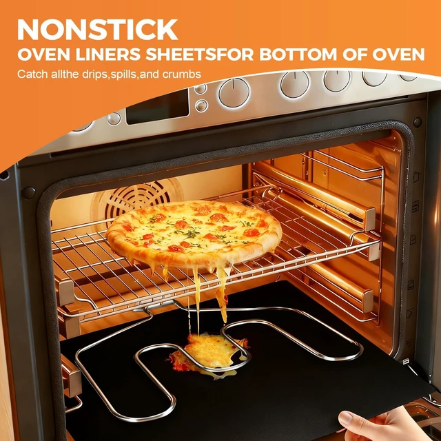 Alt view image 4 of 6 - 3 Pack 17x25Inch Non-Stick Reusable Oven Liners for Oven Bottom
