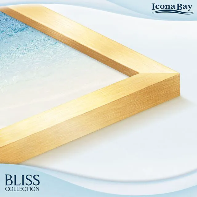 Alt view image 2 of 7 - Icona Bay 4x6 Gold Picture Frame Engineered Wood Bliss Collection
