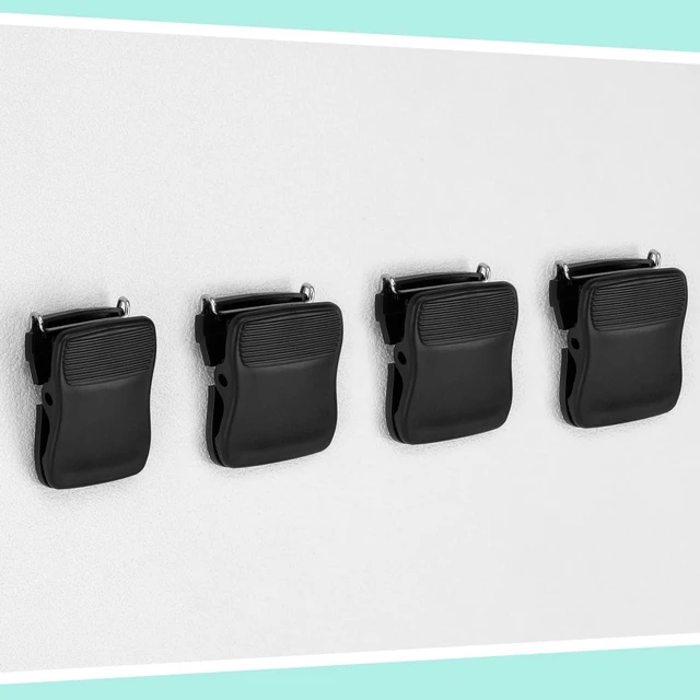 Alt view image 5 of 6 - Chiisong Cubicle Clips for Fabric Walls, 15 Pcs, Black