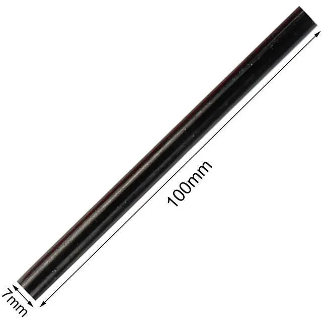 Alt view image 2 of 2 - HUIHUIBAO 12-Pack Colored Hot Glue Sticks, 7x100mm Mini Hot Melt Adhesive for DIY Art Craft, Black