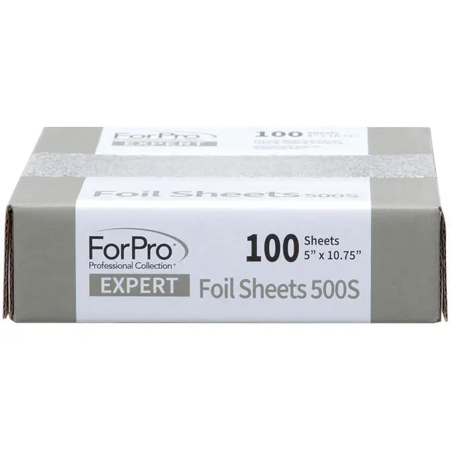 Alt view image 7 of 7 - ForPro Expert Embossed Foil Sheets 500S, Aluminum Hair Foils for Color Application and Highlighting Services, Food Safe, Pop-Up Dispenser, 5" W x 10.75" L, 100-Count
