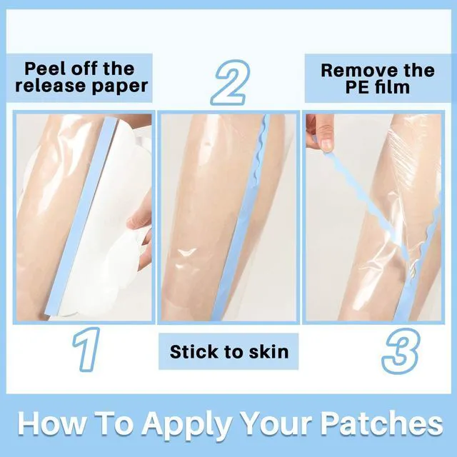 Alt view image 6 of 6 - Timgle 30 Pcs Thigh Lift Tape Invisible Anti-Friction Lifting Patch for Loose Skin Cellulite Sagging Skin Transparent Anti-Chafing Daily Use