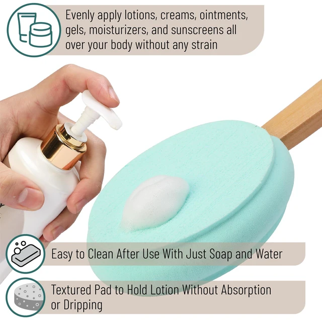 Alt view image 4 of 6 - Slick 17-Inch Long Handle Back Lotion Applicator