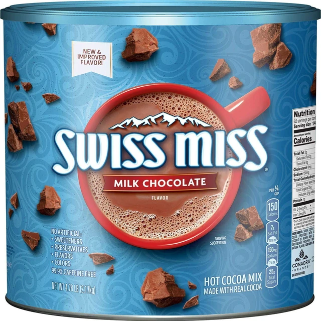 Main image of Swiss Miss Milk Chocolate Flavor Hot Cocoa Mix Canister, 76.55 oz